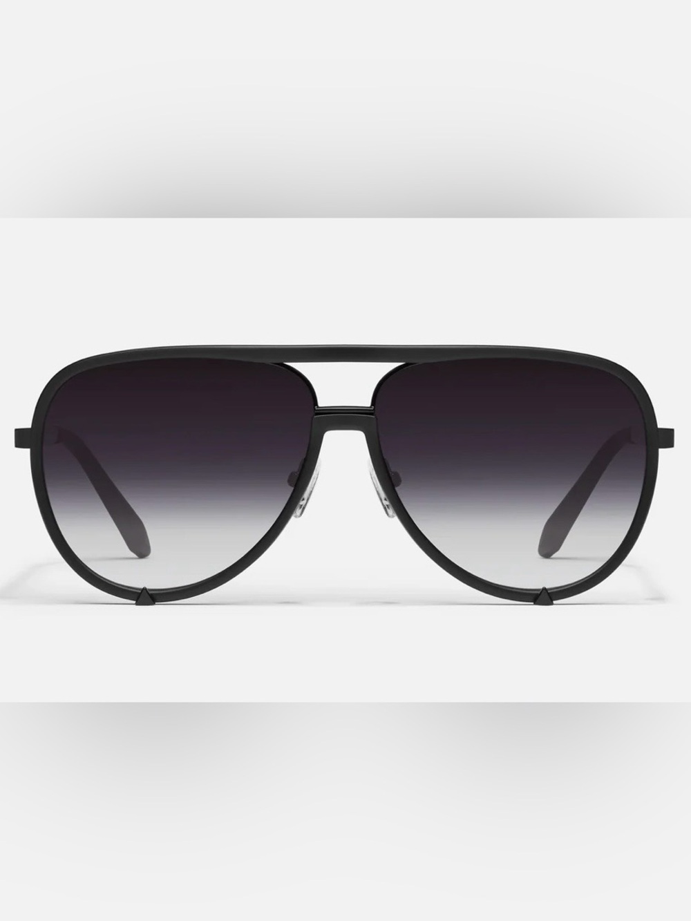 Quay Australia Black Matte NWT High Profile Sunglasses Black Fade Lens Unisex